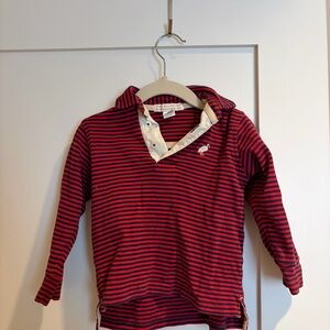 Kids 2T The Beaufort Bonnet Company Navy and Red Striped Polo